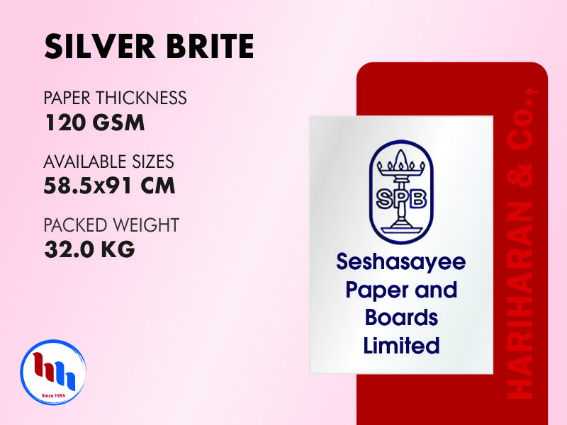 SPB Silver Brite 120 GSM - High Thickness Premium Paper Distributor