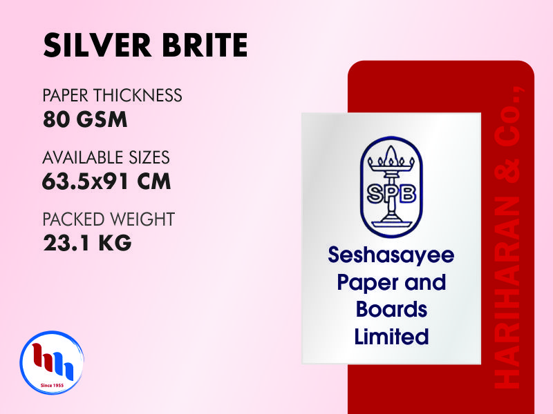 SPB Silver Brite 80 GSM - Premium White Paper Wholesale Coimbatore
