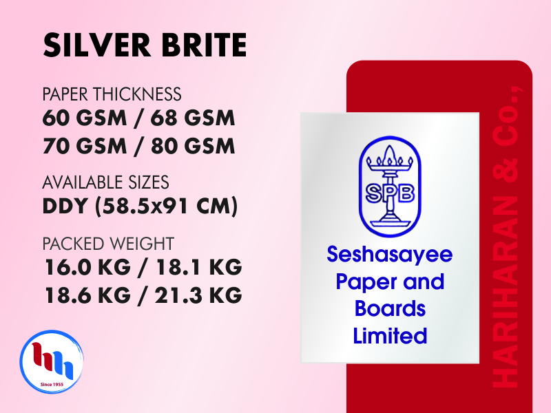 SPB Silver Brite Paper - Premium Bright White Sheet Distributor