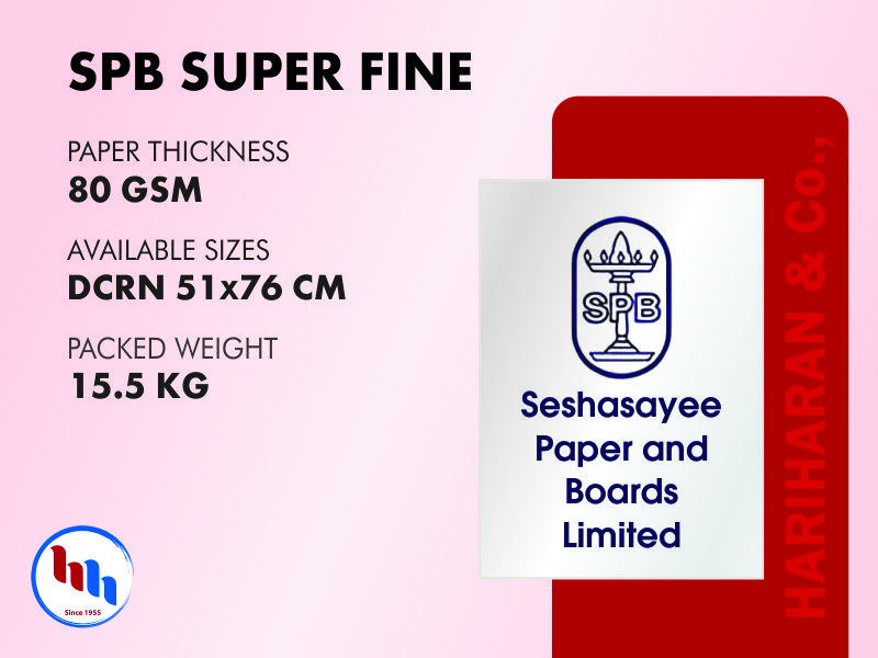 SPB Superfine 80 GSM - Premium Writing Paper Supplier