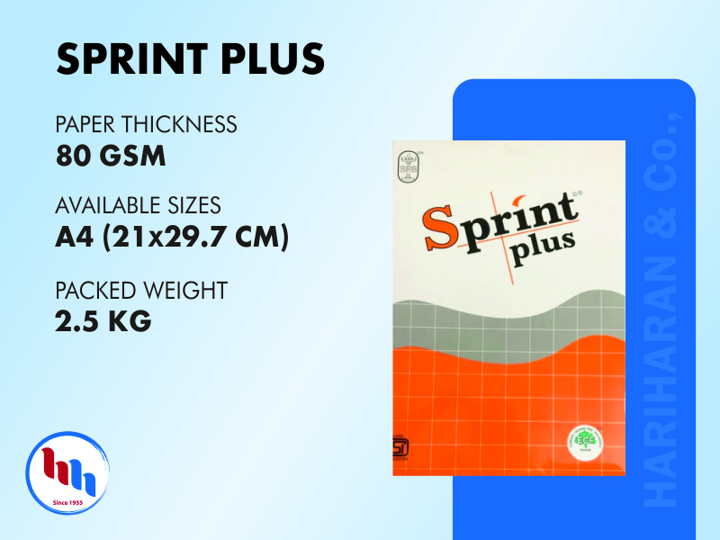 Sprint Plus 80 GSM - Seshasayee Premium Copier Distributor